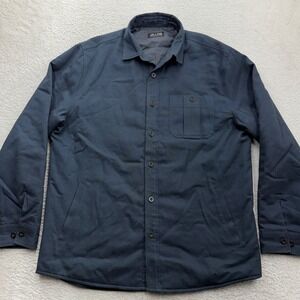 Line of Trade Mens Navy Blue Cotton Canvas Lined Shirt Jacket XL Utility Chore